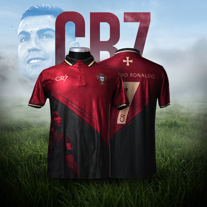 Cristiano Ronaldo – CR7 World Cup Polo Shirt - Cristiano Ronaldo - CR7 - Portugal - Image 1