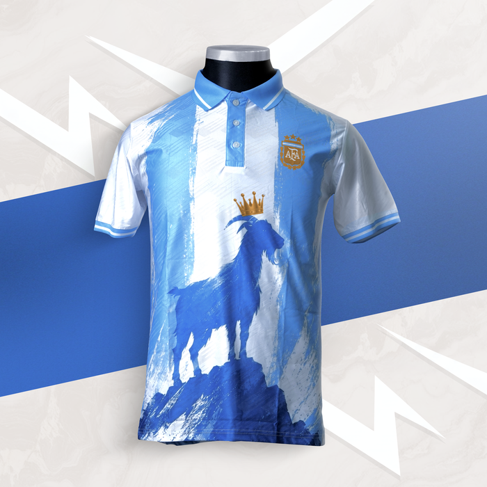 Lionel Messi – G.O.A.T-2 World Cup Polo Shirt - Lionel Messi - G.O.A.T - Argentina - Image 2